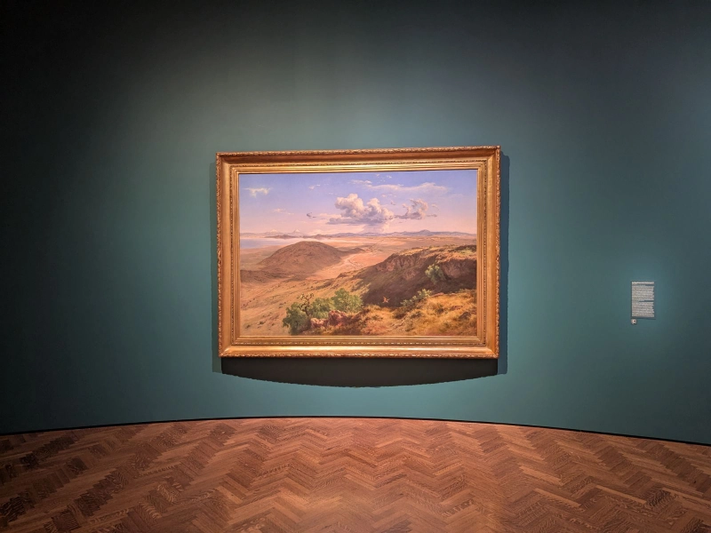José María Velasco's Valley of Mexico from the Hill of Santa Isabel displayed with a Capption indicator