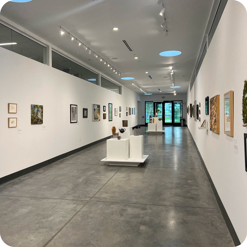 Interior of a museum gallery
